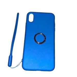 iphone XS Max blue phone case (ringstand/wristband
